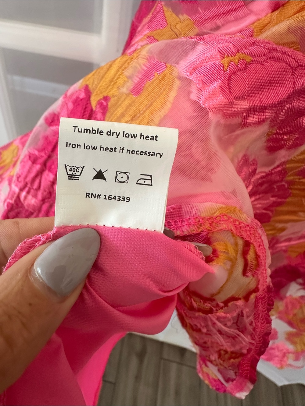 Petal + Pup Pink Floral Puff Sleeve Mini Dress - Picture 12 of 12